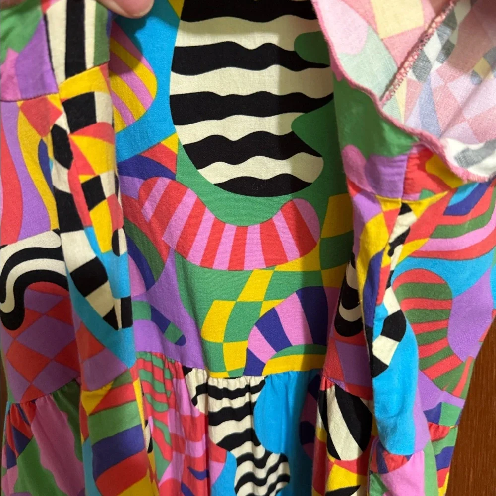 Nooworks Frida Dress Party Time Print Size XL EUC - Picture 6 of 6